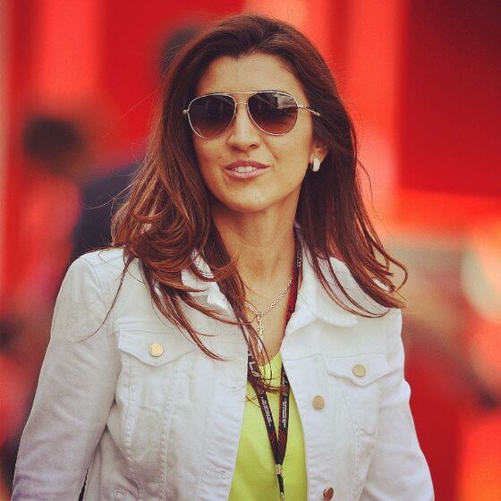 Fabiana Flose e  Bernie Ecclestone