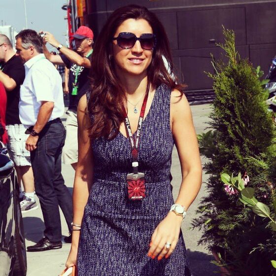 Fabiana Flose e  Bernie Ecclestone