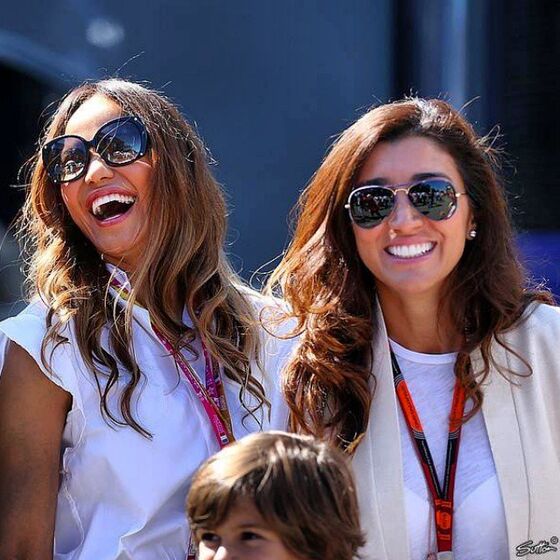 Fabiana Flose e  Bernie Ecclestone