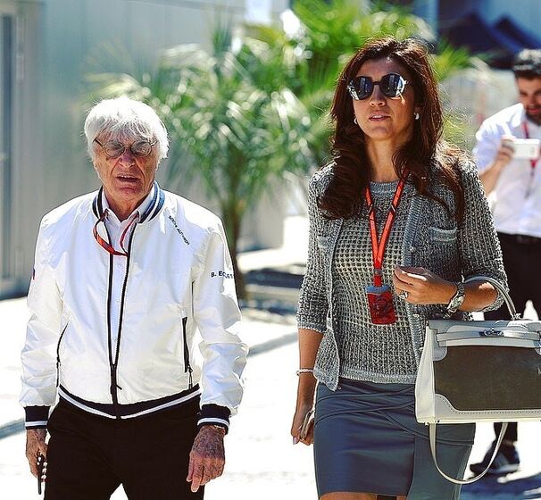 Fabiana Flose e  Bernie Ecclestone