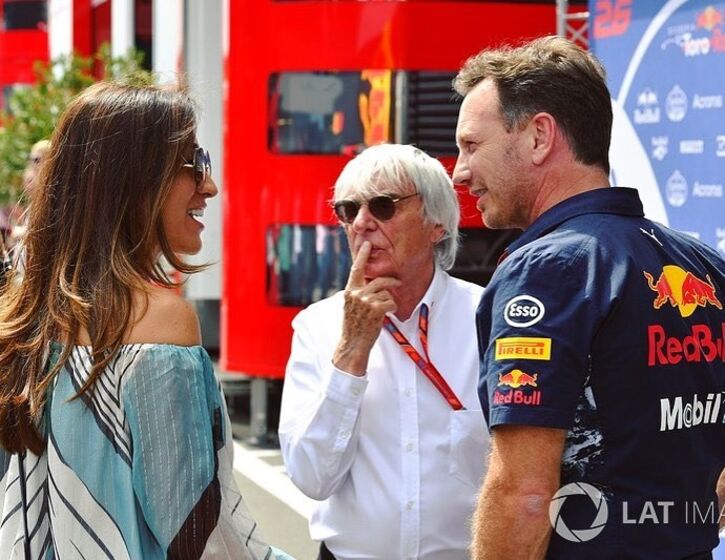 Fabiana Flose e  Bernie Ecclestone