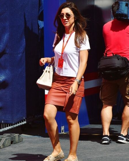 Fabiana Flose e  Bernie Ecclestone