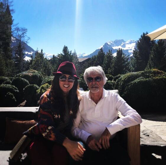 Fabiana Flose e  Bernie Ecclestone