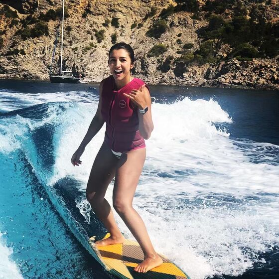 Fabiana Flose e  Bernie Ecclestone