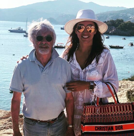 Fabiana Flose e  Bernie Ecclestone