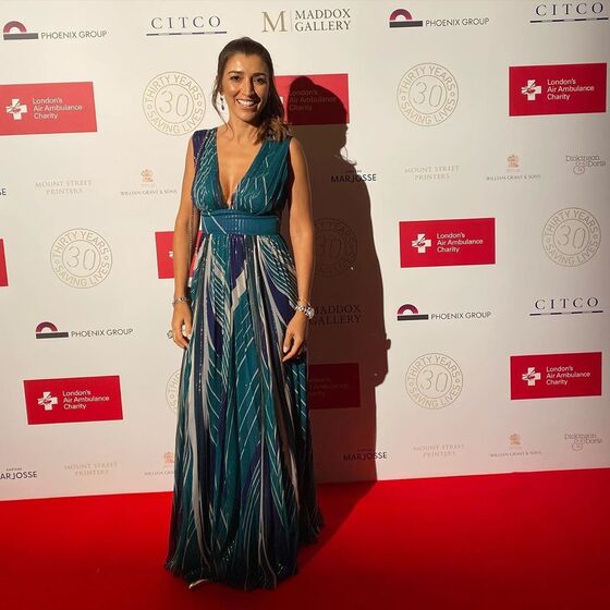 Fabiana Flose e  Bernie Ecclestone