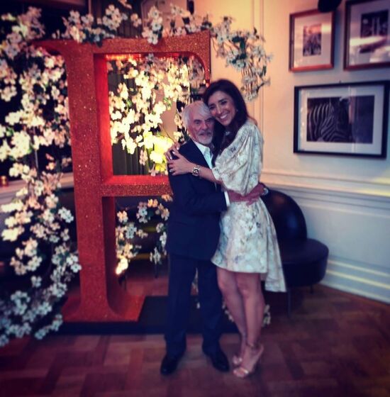 Fabiana Flose e  Bernie Ecclestone