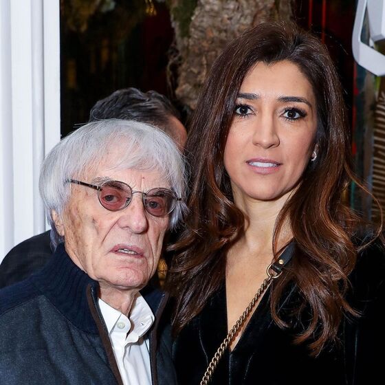 Fabiana Flose e  Bernie Ecclestone