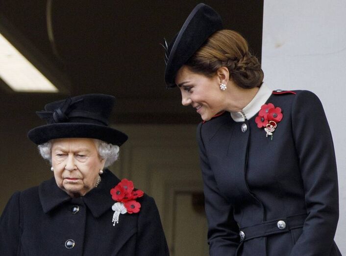 Kate Middleton e Isabel II