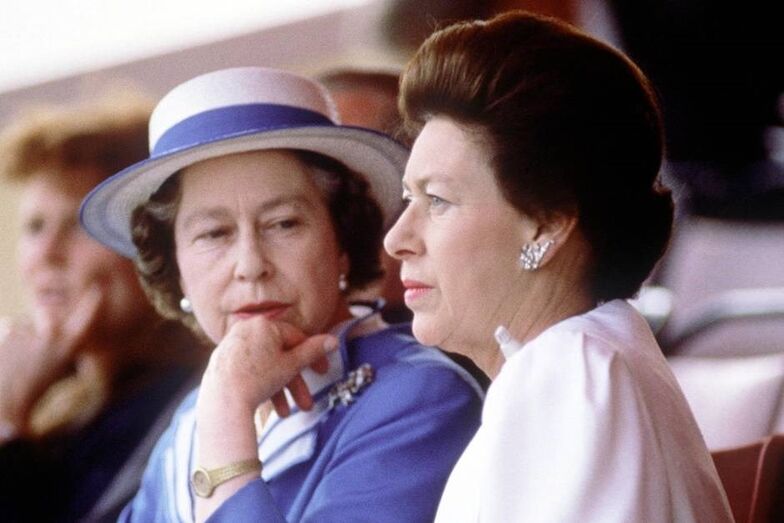 Isabel II e princesa Margarida