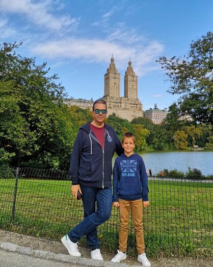 Nuno Santos e o filho