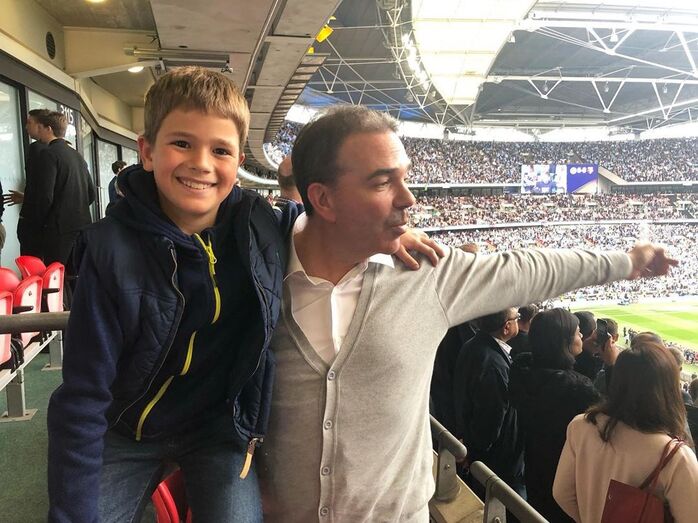 Nuno Santos e o filho