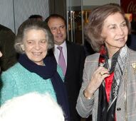 Rainha Sofia e a irmã, princesa Irene da Grécia