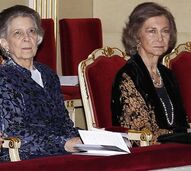 Rainha Sofia e a irmã, princesa Irene da Grécia