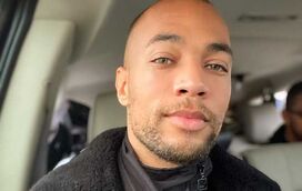 Protestos contra o racismo. Ator Kendrick Sampson atingido pela polícia