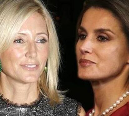 Letizia e Marie Chantal fora do funeral de Tatiana Radziwill, prima e confidente da rainha emérita Sofia