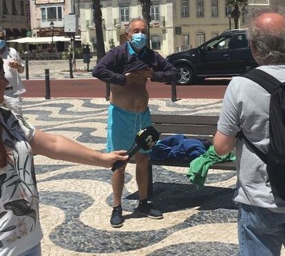 Apesar da pandemia, Presidente Marcelo Rebelo de Sousa continua a espalhar charme por Cascais