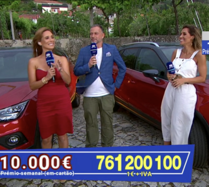 Hélder Reis gozado pelas colegas da RTP1 após rasgar as calças em direto. Veja o vídeo.