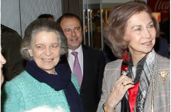 Rainha Sofia e a irmã, princesa Irene da Grécia