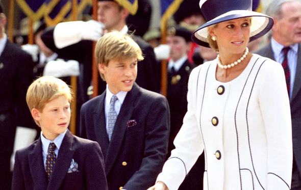 william, harry, diana