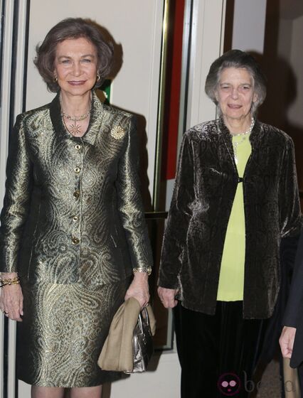 Rainha Sofia e a irmã, princesa Irene da Grécia