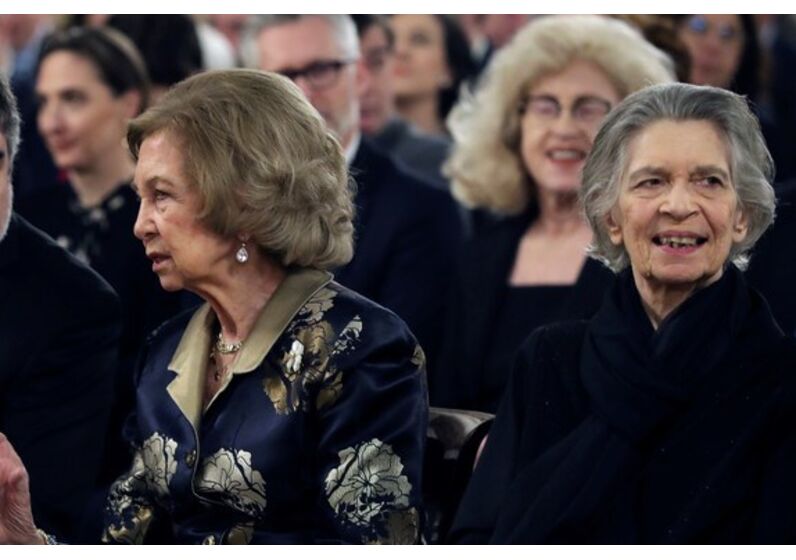 Rainha Sofia e a irmã, princesa Irene da Grécia