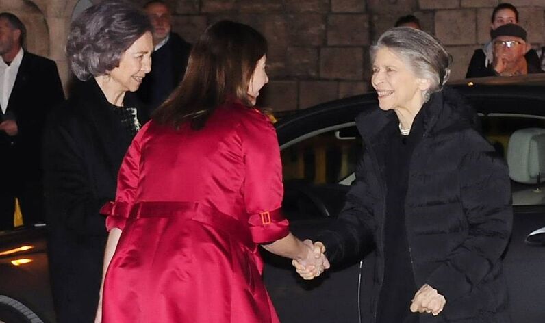 Rainha Sofia e a irmã, princesa Irene da Grécia
