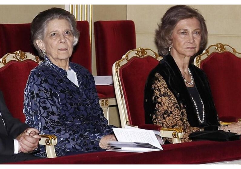 Rainha Sofia e a irmã, princesa Irene da Grécia