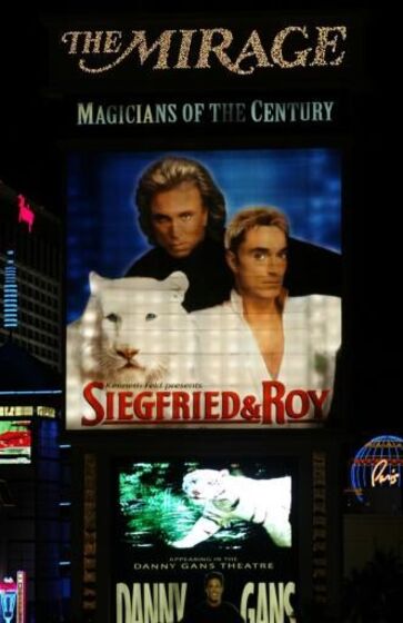 A dupla de ilusionistas Siegfried & Roy