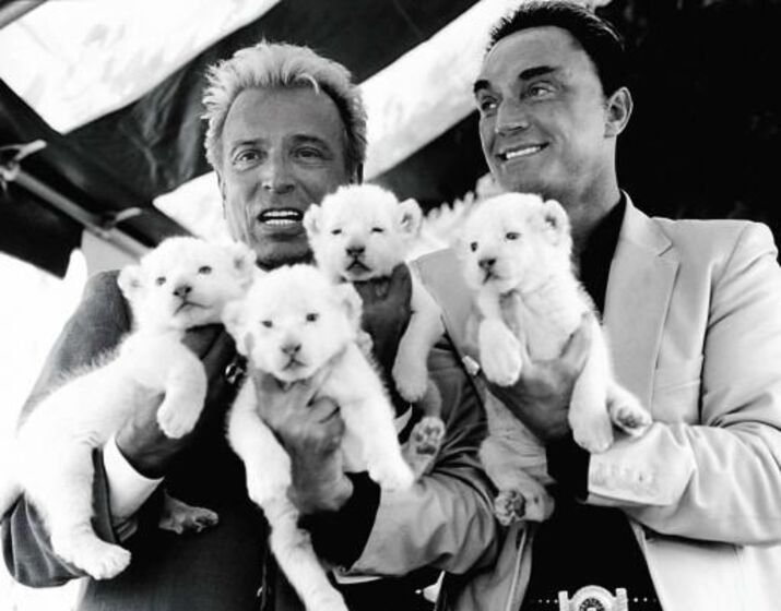 A dupla de ilusionistas Siegfried & Roy