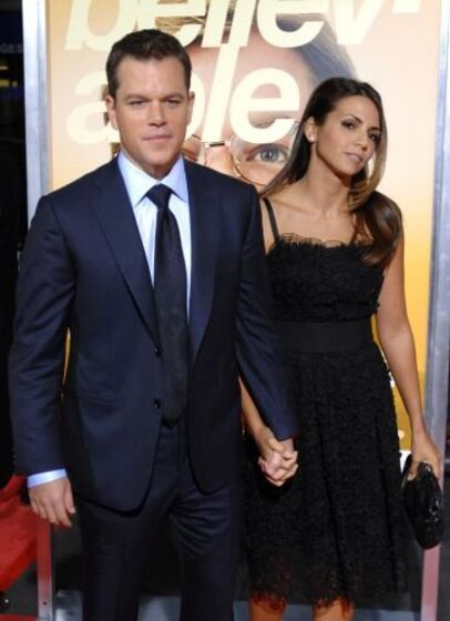 Matt Damon e a mulher, Luciana Barroso