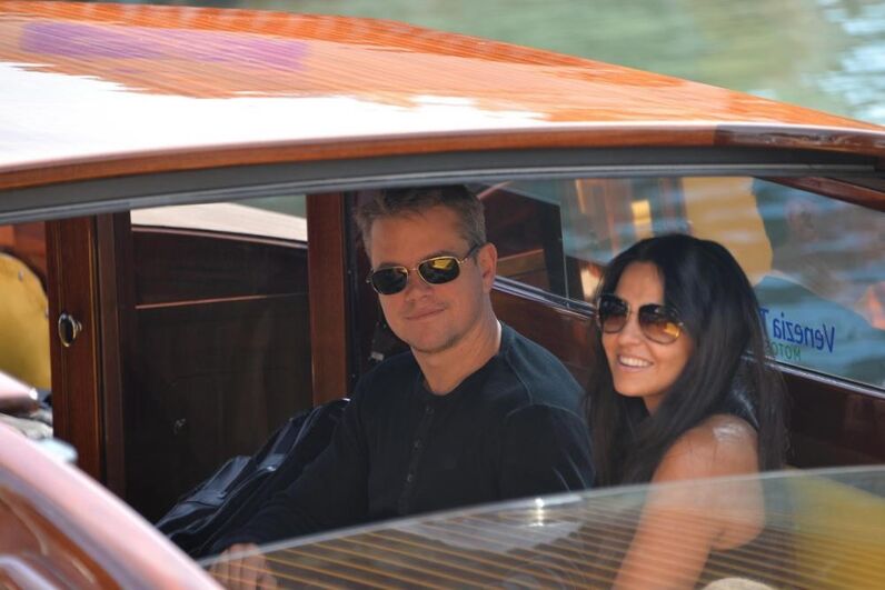 Matt Damon e a mulher, Luciana Barroso