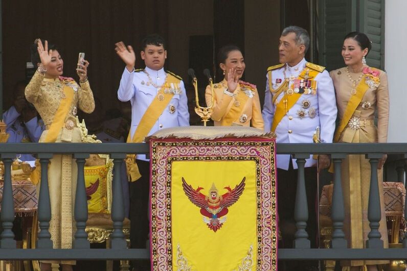 O príncipe herdeiro da Tailândia, Dipangkorn Rasmijoti Sirivibulyarajakumar, filho de Rama X