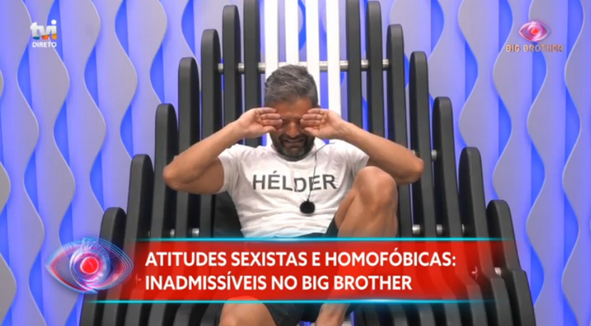 Hélder em lágrimas com bronca de Cláudio Ramos