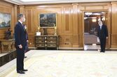 Felipe VI e o embaixador de Portugal em Madrid