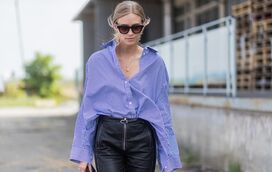 Roubadas do armário do namorado! Todas querem uma camisa masculina às riscas