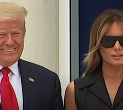 O vídeo que está a correr o mundo! Donald Trump manda Melania sorrir perante as câmaras