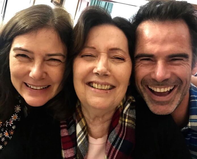 Pedro Lima com a mãe, São, e a irmão, Alexandra