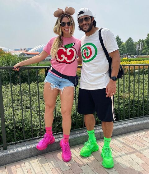 Hulk e Camila Ângelo