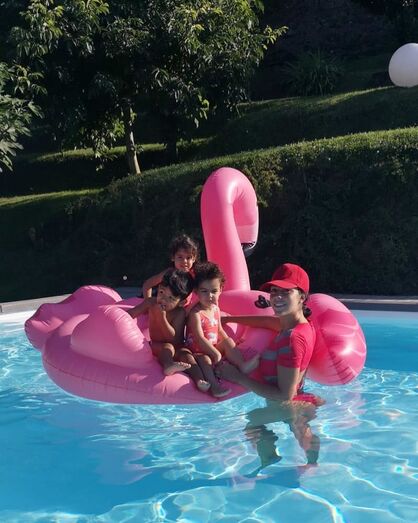 Cristiano Ronaldo e Georgina em casa