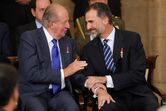 Don Juan Carlos e Don Felipe de Espanha 