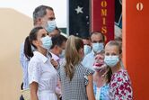 Letizia, Felipe, Leonor e Sofia em Maiorca 
