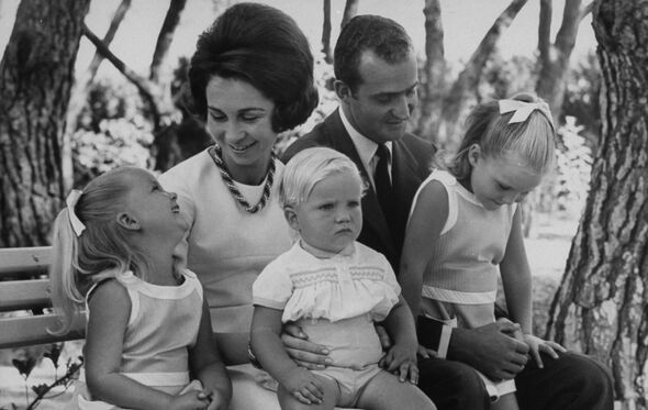 Don Juan Carlos e Don Felipe de Espanha 
