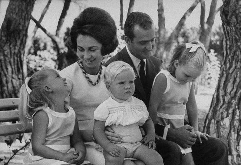 Don Juan Carlos e Don Felipe de Espanha 