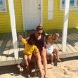 Joana Amaral Dias com os filhos