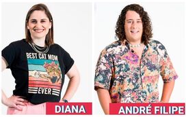 Eles já são os preferidos! André e Diana, os dois maiores "cromos" do Big Brother 