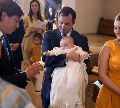 As imagens do batizado do filho de Guilherme e Stéphanie do Luxemburgo