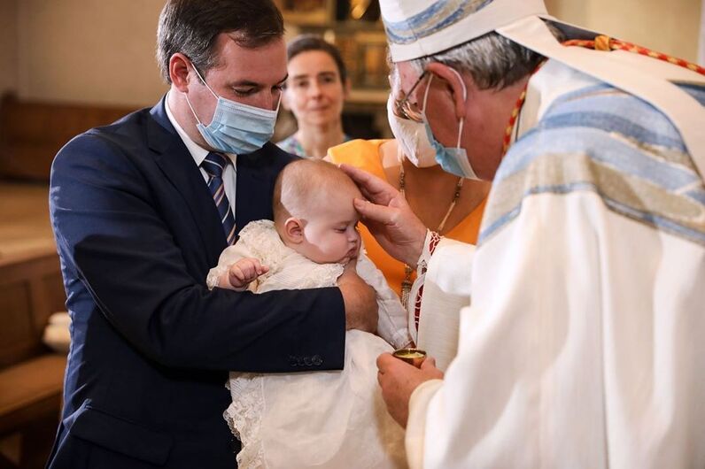 Batizado do filho de Guilherme e Stéphanie do Luxemburgo