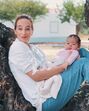 Sara Prata com a filha, Amélia