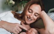 Sara Prata com a filha, Amélia